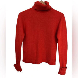 5/20$ Soya Cozy orange Turtleneck Sweater  size small